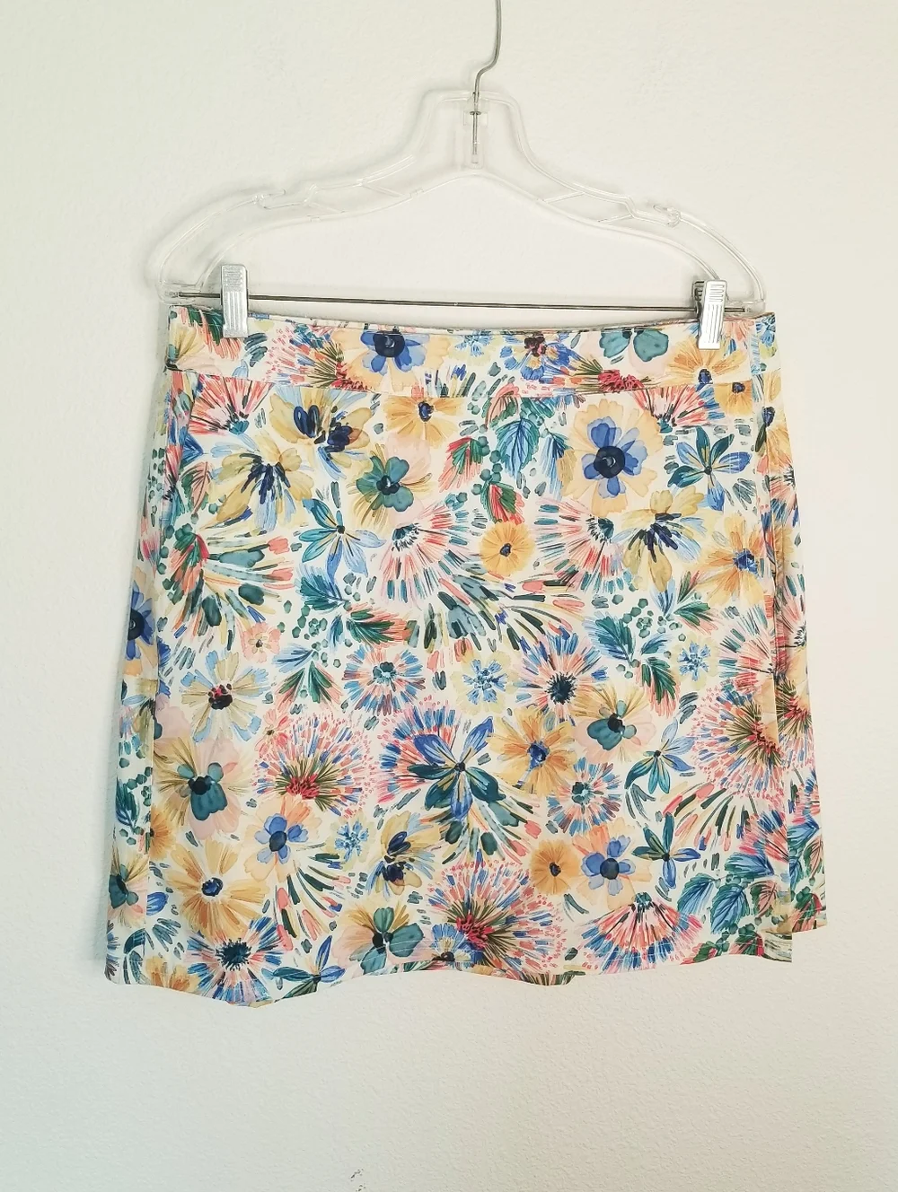 RIPSKIRT Full Wrap Blue Yellow Floral Length 2 Size L - Picture 2 of 9